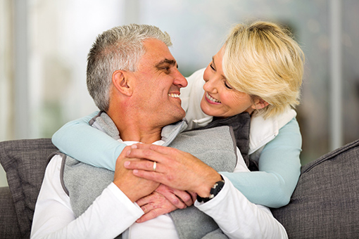 Jacksonville Couple Looking Lovingly At Each Other After Getting Christian Marriage Counseling